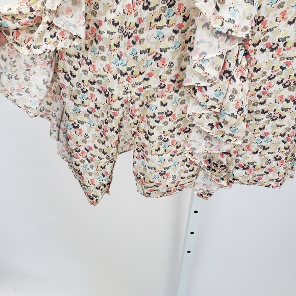 JASON WU 100% Silk floral Blouse Size 6 - Picture 4 of 8